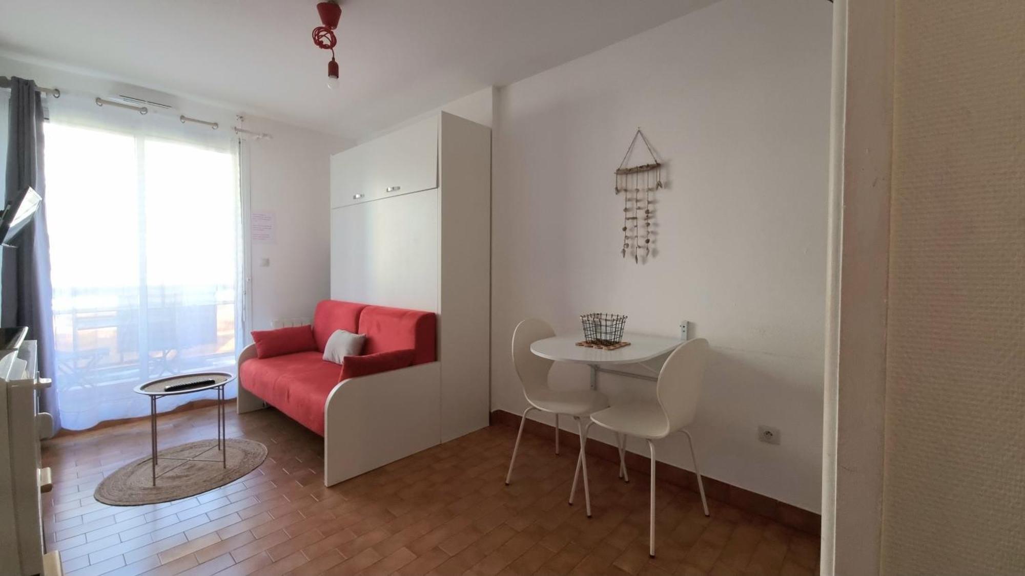 T1 Cozy en Bord de Plage avec Vue Mer Canet-en-Roussillon Eksteriør bilde