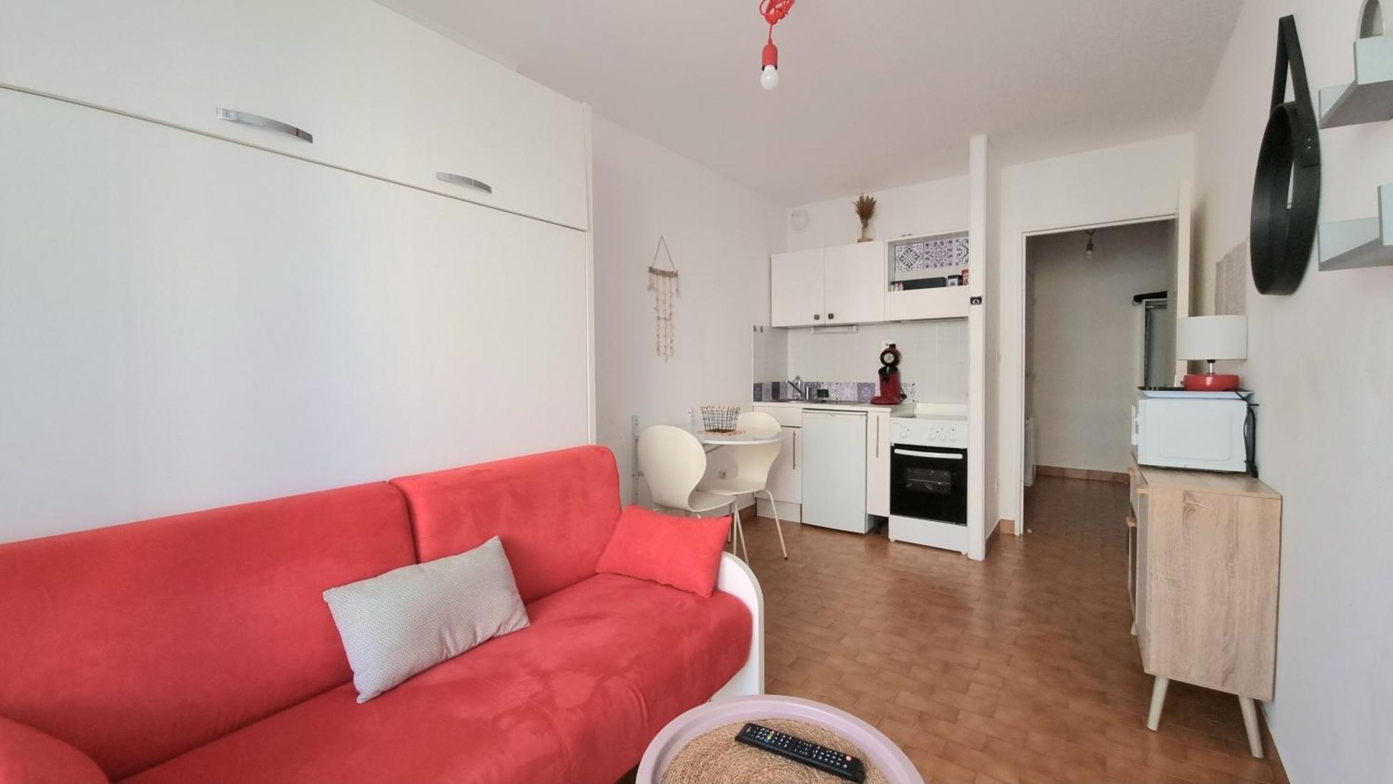 T1 Cozy en Bord de Plage avec Vue Mer Canet-en-Roussillon Eksteriør bilde